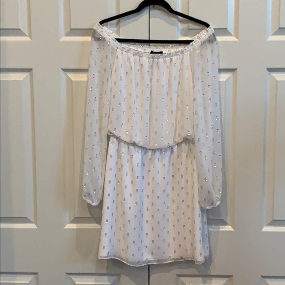 White House Black Market Off the Shoulder Dress Sm